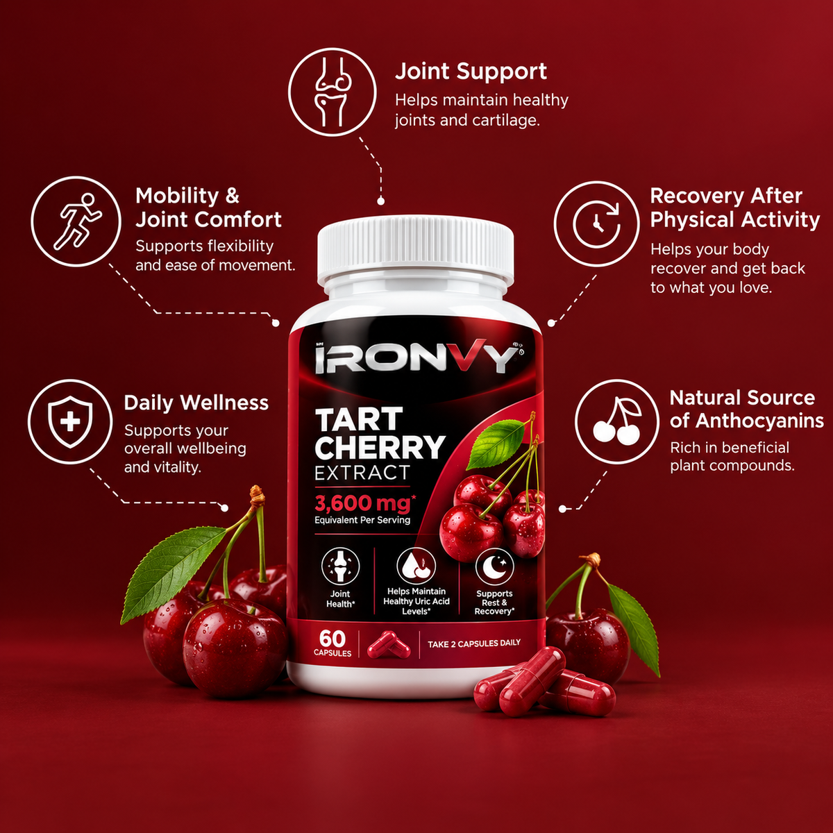 Tart Cherry Extract Food Supplement